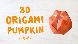 Origami Pumpkin (but in 3D) Tutorial