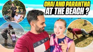 Family Day Out At The Beach With CHAI, PARANTHA & KABADI ️