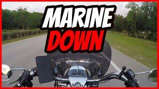 Marine Goes Down in a Motorcycle| Riding at Night!