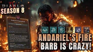 Andariel's Fire Barb is CRAZY! Season 8 PTR Diablo 4