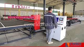 Double arms 4000*2800mm CNC automatic glass cutting machine