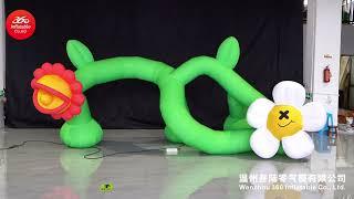 Inflatable flower branches