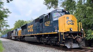 DOUBLE BIG MAC!!!  EMD SD70MAC’s CSX 4765 & 4752