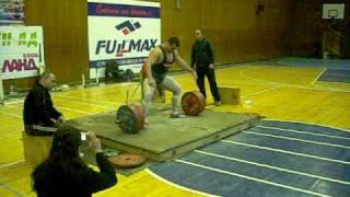 Vasil Yanchev - bulgarian deadlift record attempt - 366 kg.