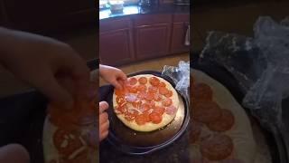 PREPPING A STRANGER THINGS PIZZA #pizza