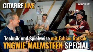 Gitarre Live: "Yngwie Malmsteen Special" Technik und Spielweise mit Fabian Ratsak