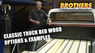 Classic Truck Bed Wood Options & Tips, Pine / Oak - Drilled / Un-Drilled (Bedwood)