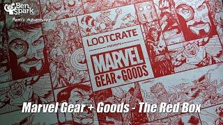 Unboxing the Loot Crate Marvel Gear + Goods Red Box