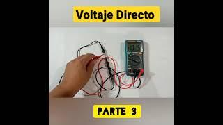 Como medir voltaje continuo o directo