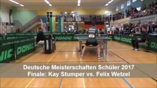 Deutsche Meisterschaften Schüler 2017: Final-Highlights Felix Wetzel vs. Kay Stumper