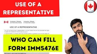 IMM5476e Use of A Representative