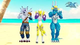 {MMD} Crab Rave digimon motion |KerryOZ|