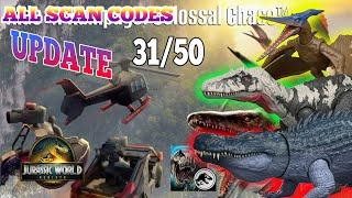 Jurassic World REBIRTH 2025 MATTEL Scan Codes All Dinosaurs UPDATE 31/50 PURUSSAURUS