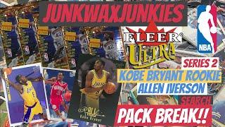 Fleer Ultra 1996 BaseketBall Pack Break Kobe Bryant Allen Iverson Rookie hunt