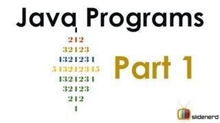 66 Java Patterns Numeric Diamond Part 1 |