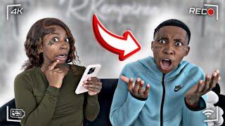 MAKING UP FAKE HATE COMMENTS Prank ON ANGRY GIRLFRIEND * HILARIOUS* 