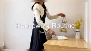 【Housework routine】 Cleaning, Washing, Kitchen reset |　Making rare cheese cakes | Japanese Vlog