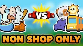 Super Auto Pets but we can only use NON SHOP PETS