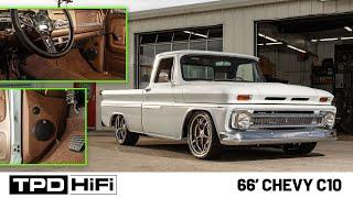 Kenny's 66 C10 featuring TPD HiFi Kick Panels w/Morel Virtus Nano Carbon Integra | Rick's Truck Shop