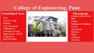 TOP ENGINEERING COLLEGES OF MAHARASHTRA 2017 | 50 COLLEGE'S CAMPUS AND PLACEMENT