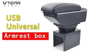 How to install Vtear USB Universal car armrest 1999 -2018