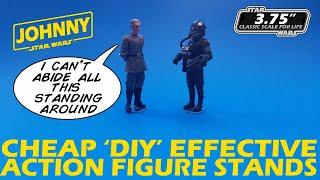 Cheap DIY Star Wars 3 75 Action Figure Display Stands