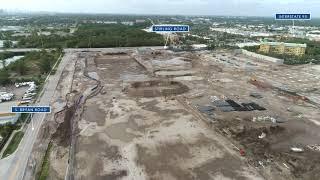 Dania Pointe Construction Site by Drone in  Dania Beach