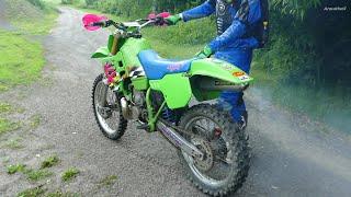 Kawasaki KX500 2-Stroke Summer Coldstart & Riding