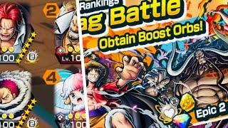 My lvl100 Team dominates in Tag Battle in One Piece Bounty Rush