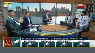 Get Up unanimously picks EAGLES over Commanders on TNF 