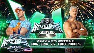 John Cena vs Cody Rhodes – WrestleMania 41| Undisputed Championship-FULL MATCH