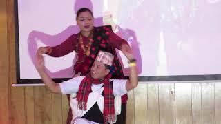 Ngolyso Ramrani - Gurung Duet dance Ram Chandra and Usha Gurung at Northwest Tamu Lhosar 2020 event