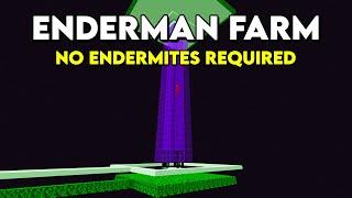 Easy Enderman Farm - no Endermite needed in Minecraft Bedrock 1.21