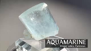 파키스탄의 천연 아쿠아마린 결정 391.5ct Aquamarine from Pakistan 루페우스