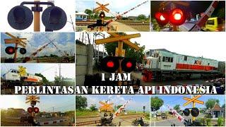 [1 JAM] Kompilasi Perlintasan Kereta Api Indonesia Railroad Crossing Indonesian 2021