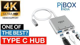 Best Budget USB Type C HUB | 3 in 1 Connector | Aluminum Body | 4k Support | PiBOX India