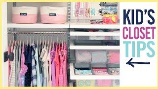 ORGANIZATION | KID'S CLOSET (tons of tips!)