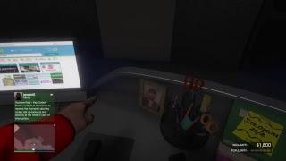 Gta 5 online random guy on tonys desk