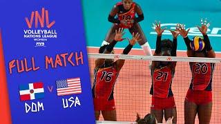 Dominican Republic  USA - Full Match | Women’s Volleyball Nations League 2019