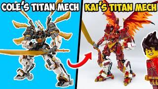 I Turned a BIG Ninjago Dragon into a Titan Mech for Kai! 