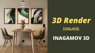 Interyer Vizualizatsiya Timelapse I 3Ds Max, Corona render, Photoshop