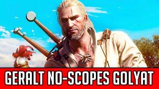 Witcher 3: How to One-Shot Golyat (Without Aiming Your Crossbow). And Get Your Achievement Easily.