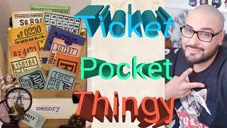 DIY - How to make  - Ticket Pocket Thingy - Tim Holtz - Paper to Masterpiece