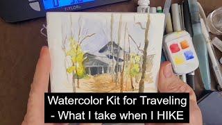 Lightweight Watercolor Kit for Painting on the GO