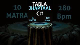 JhapTaal Tabla Loop 280 Bpm | C# Scale | 10 Matra | #muzzico