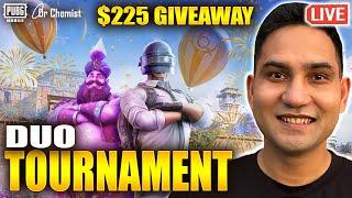 $225 Duo Tournament | UC Giveaway | PUBG Mobile