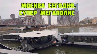 Мост строится бешеными темпами.Парковка электросудов.Залипательное зрелище!Элитные районы Москвы