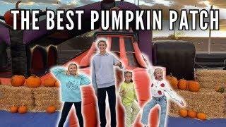 Pumpkin Patch With the Biggest Haunted Inflatable Slides! | Going to the Pumpkin Patch 2024