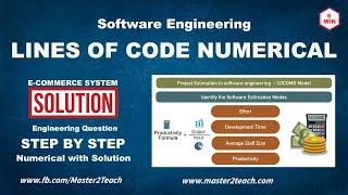 Project Estimation | Lines of Code - Engineering Numerical Example