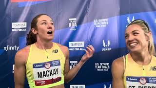 Elle St. Pierre & Emily Mackay Advance In Olympic Trials 1500m